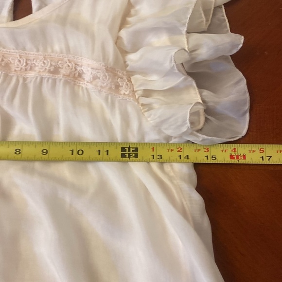 Alice Rinaldi MEDIUM Baby Doll Blush Pink Silk Blouse - Picture 8 of 10